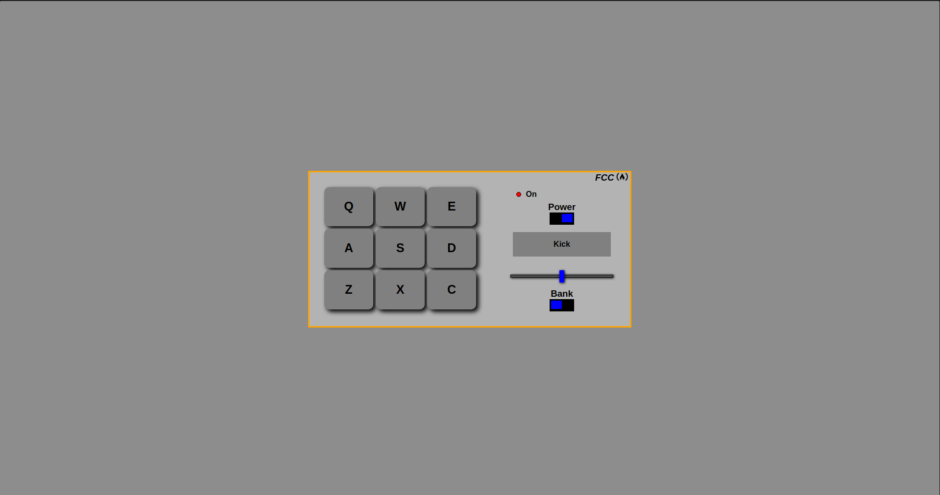 drum machine project screenshot